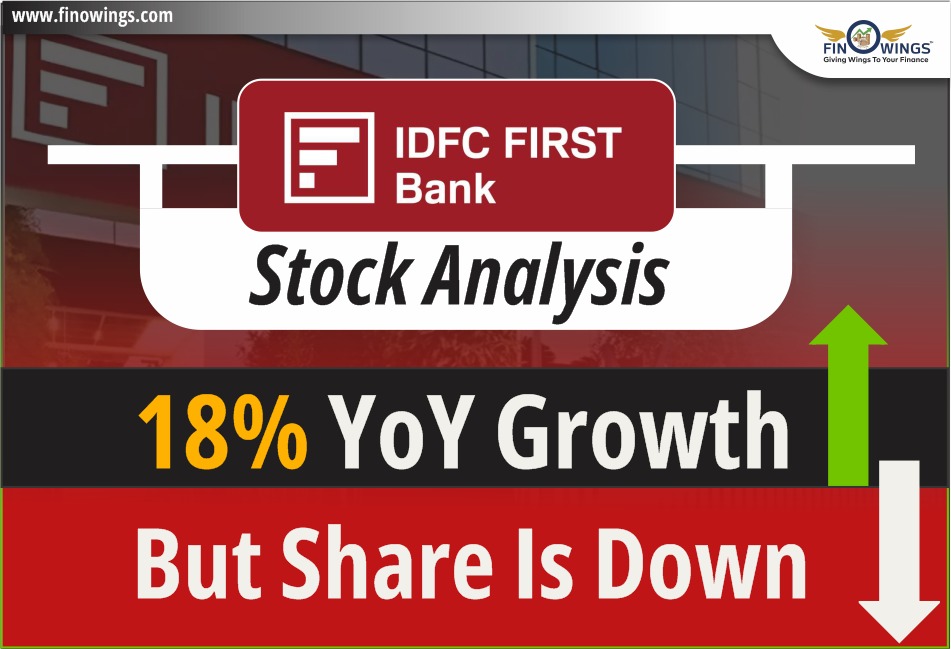 IDFC First Bank stock Analysis: 18% YoY growth but share is Down.